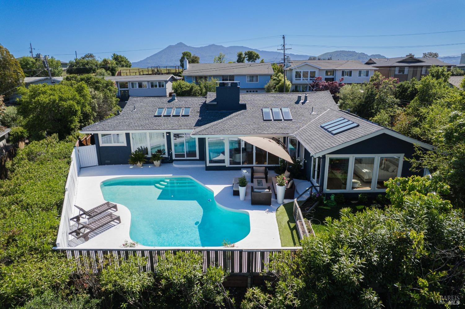 154 Ridgewood Drive San Rafael, CA 94901 - Photo 1 of 1 an aerial view of a house