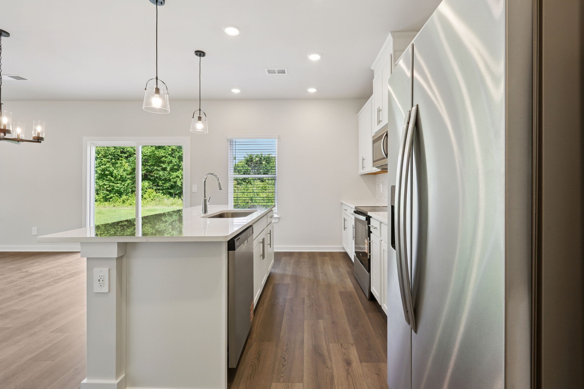 3823 Hallanday Drive Murfreesboro, TN 37128 - Photo 19 of 59 a kitchen with stainless steel appliances granite countertop a refrigerator a sink and a window