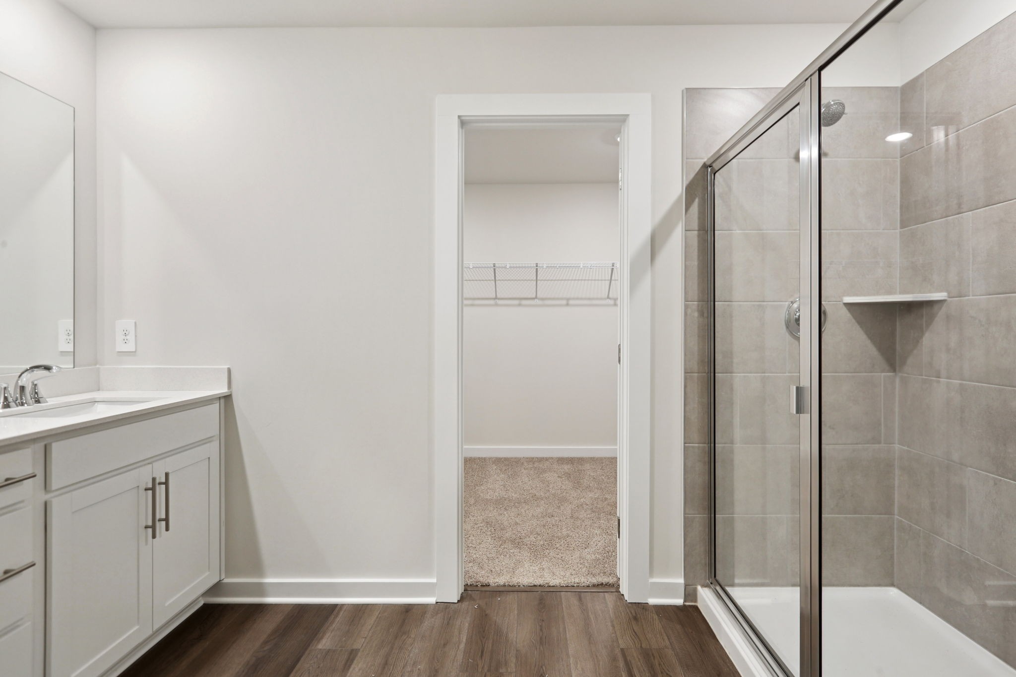3823 Hallanday Drive Murfreesboro, TN 37128 - Photo 48 of 59 a bathroom with a sink and mirror