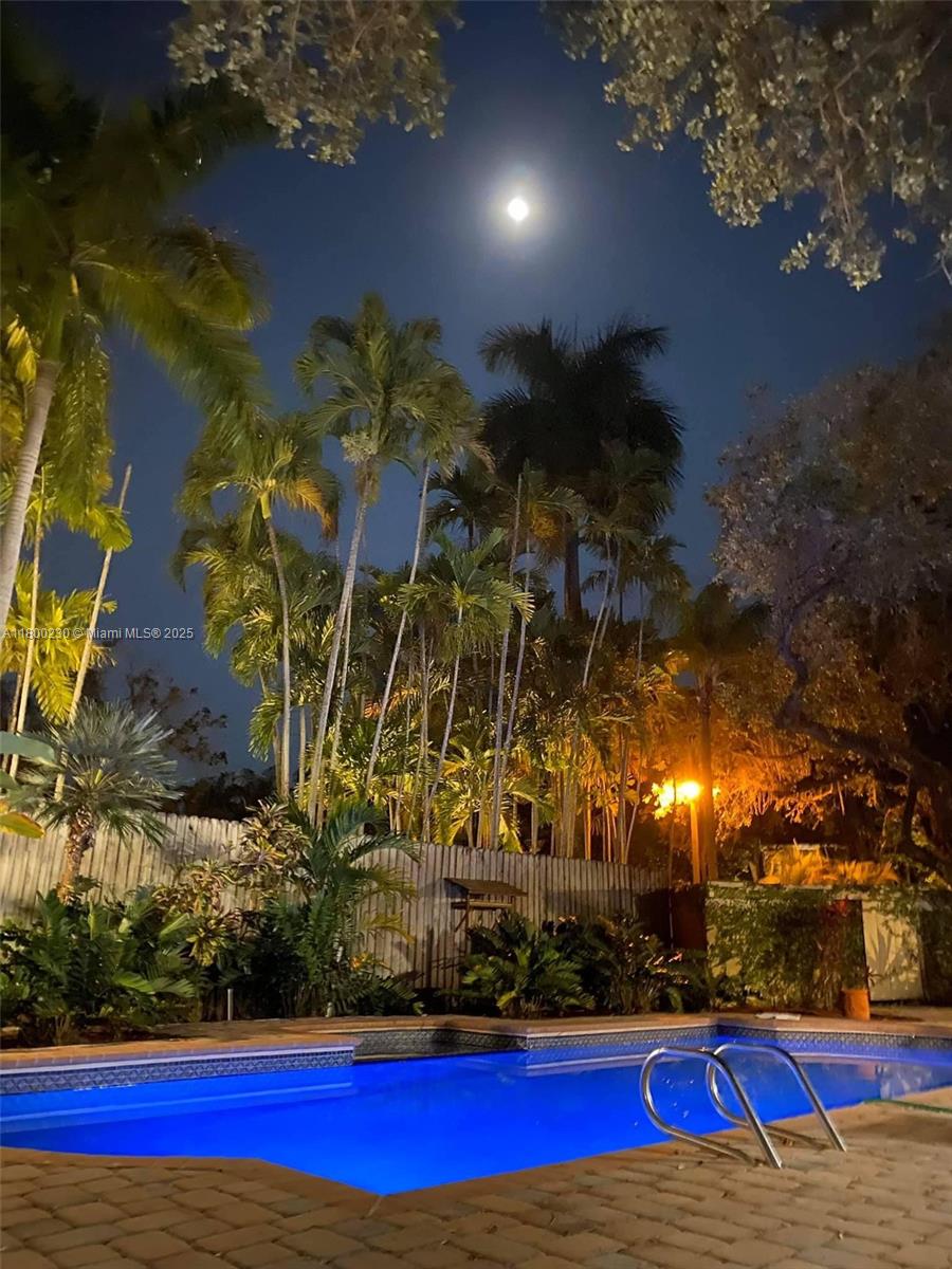 2855 Southwest 17th Avenue Miami, FL 33133 - Photo 76 of 84 Night life by the pool in a tropical oasis