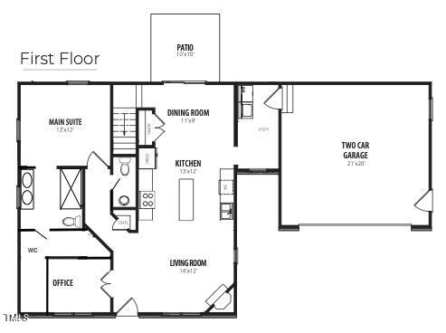 432 Springtooth Drive Zebulon, NC 27597 - Photo 14 of 15 a picture of a floor plan