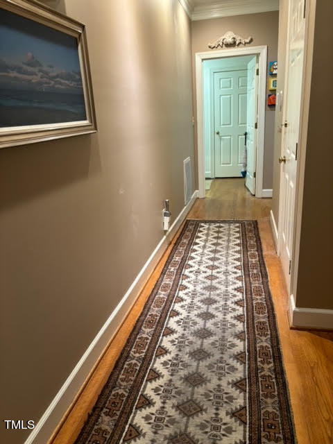 7 Hastings Square Durham, NC 27707 - Photo 18 of 28 a view of a hallway with wooden floor