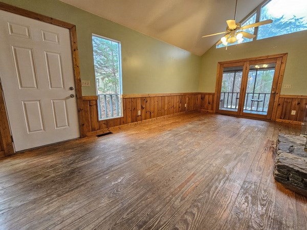 104 Pine Ridge Road Ellijay, GA 30536 - Photo 14 of 49 a view of an empty room with window and wooden floor