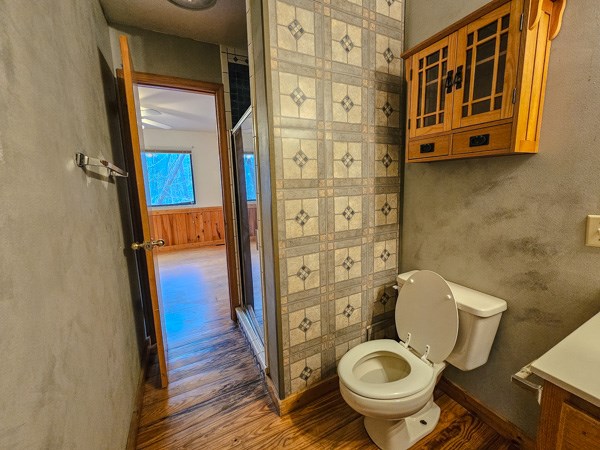 104 Pine Ridge Road Ellijay, GA 30536 - Photo 29 of 49 a bathroom with a toilet and a shower