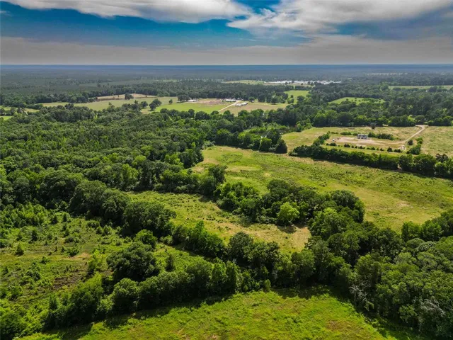 a view of a yard with an ocean