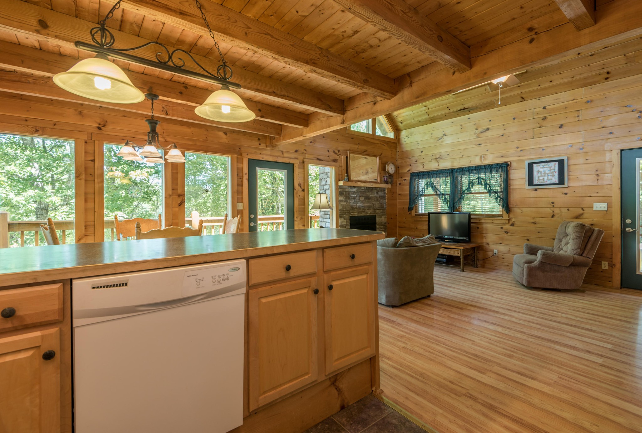 3104 Clearview Road Sevierville, TN 37862 - Photo 20 of 36 a kitchen with sink cabinets and wooden floor