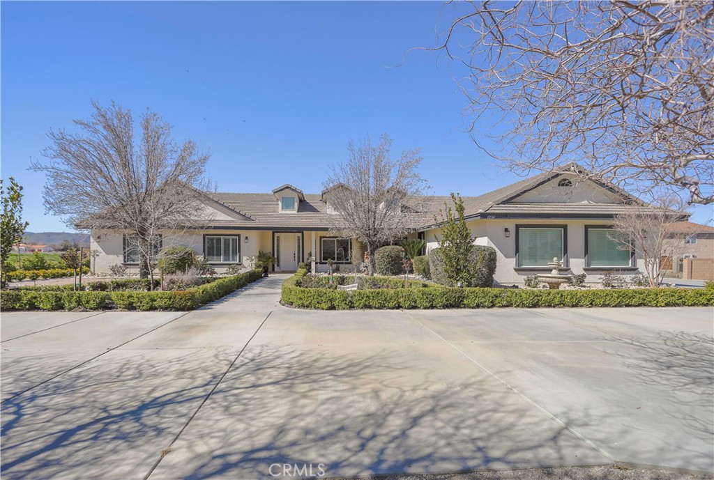 42561 25th Street West Lancaster, CA 93536 - Photo 2 of 41 a front view of a house with a yard and potted plants