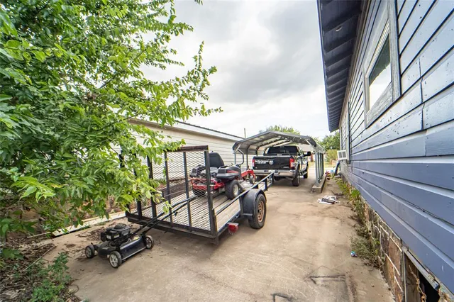 a house with a outdoor space