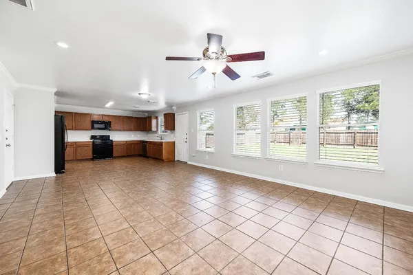 a view of kitchen and window