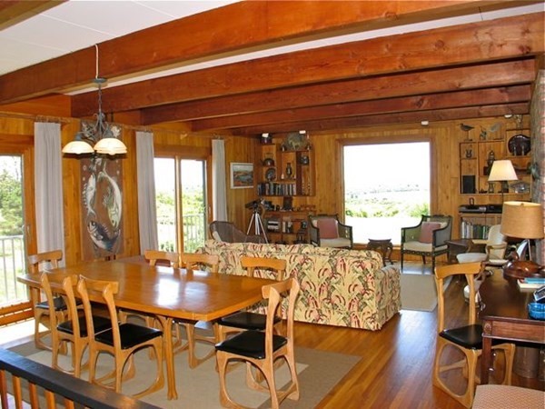 19 Lake Road Chilmark, MA 02535 - Photo 8 of 32 a view of a dining room with furniture window and outside view