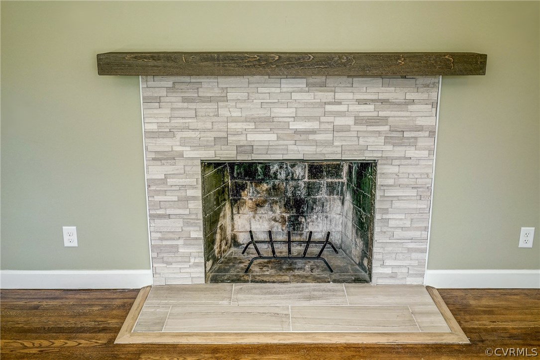 109 North Ridge Road Henrico, VA 23229 - Photo 7 of 41 a view of a fireplace with wooden floor
