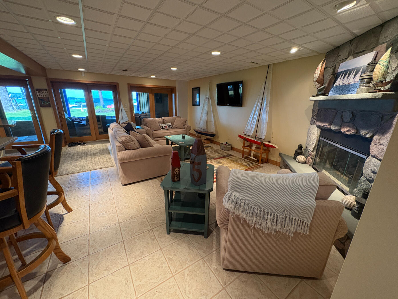 169 Pine Bluffs Road Roscommon, MI 48653 - Photo 37 of 61 Family Room - Lower Level