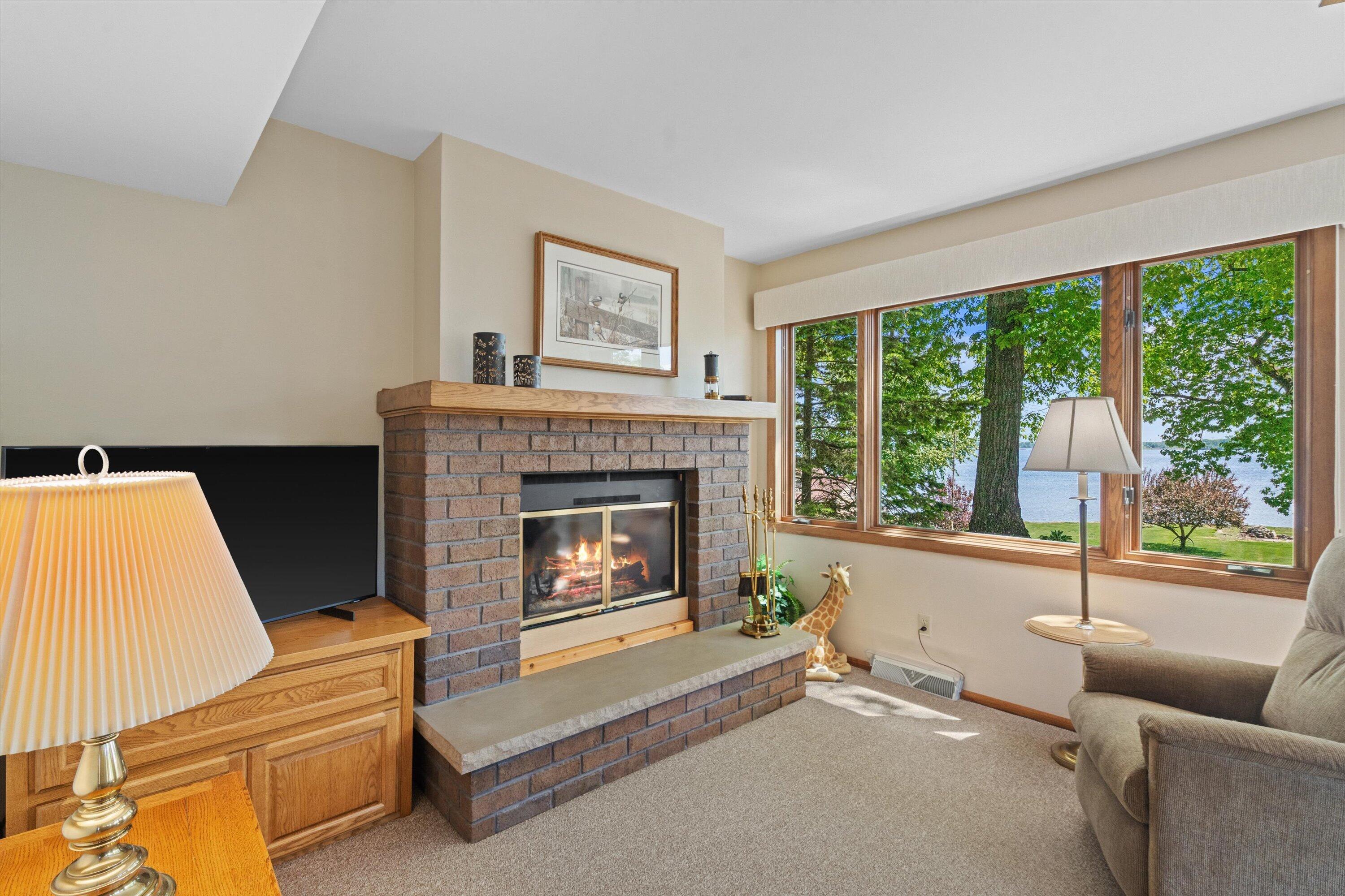 7301 West Wind Lake Road Norway, WI 53185 - Photo 5 of 58 Natural Fireplace