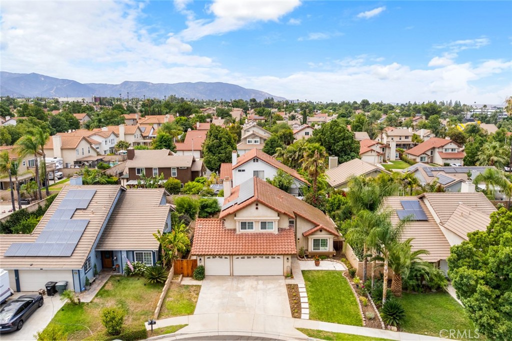 1942 Silverwood Circle Corona, CA 92881 - Photo 23 of 24 an aerial view of a house with a garden