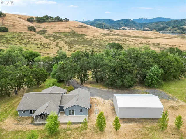 a view of a lake with a mountain in the background