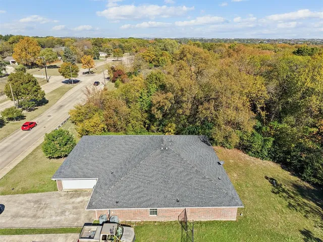 a view of a yard with an outdoor space