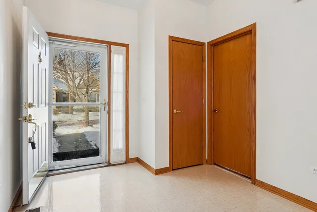 a view of an front door