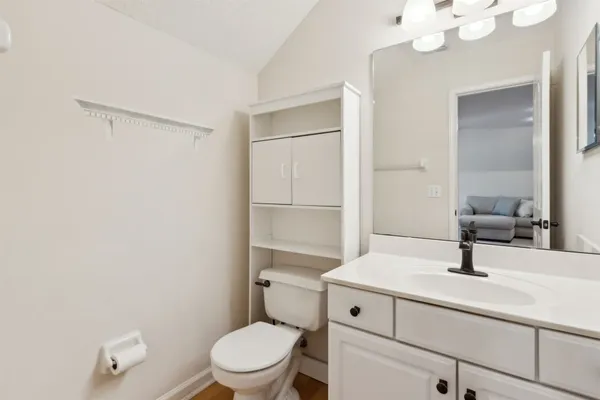 a view of a house with wooden floor