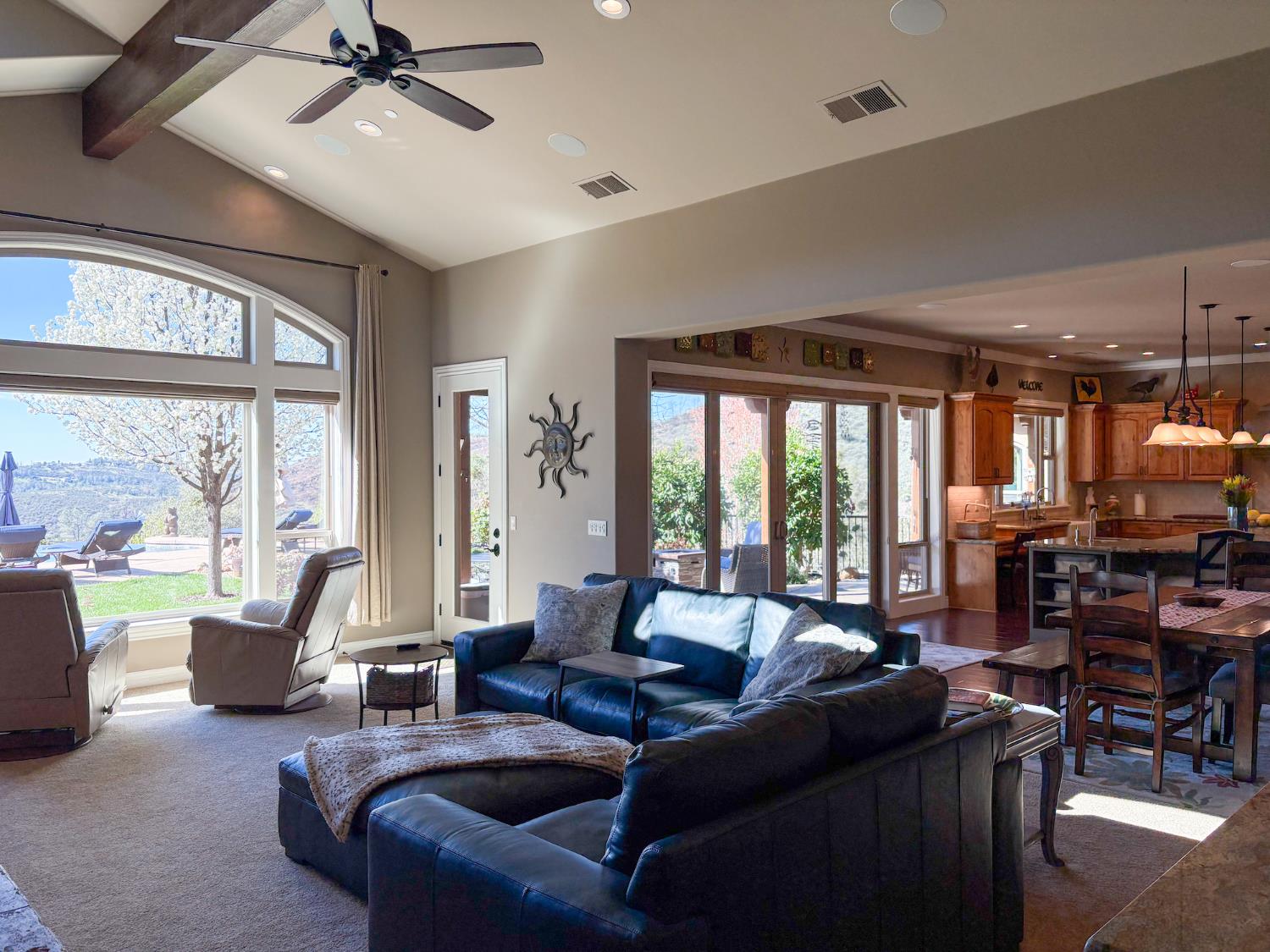 2920 Martel Creek Road Rescue, CA 95672 - Photo 12 of 69 a living room with furniture and a large window