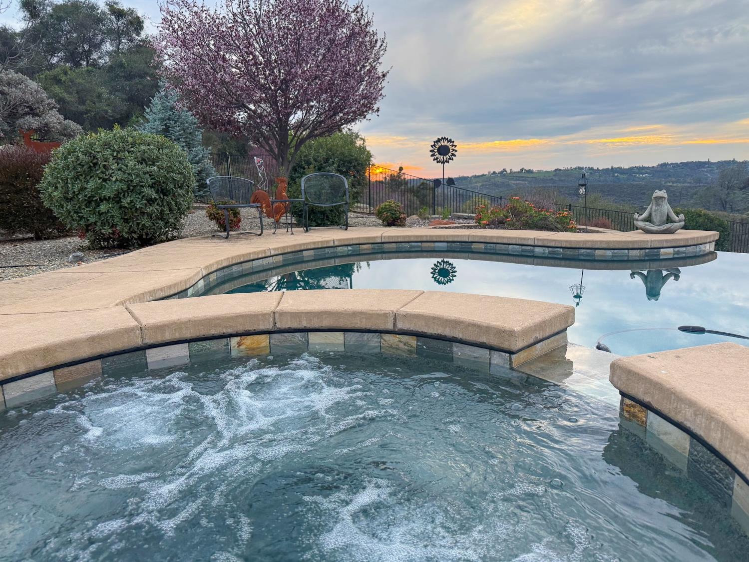 2920 Martel Creek Road Rescue, CA 95672 - Photo 49 of 69 a view of a terrace with a table and chairs