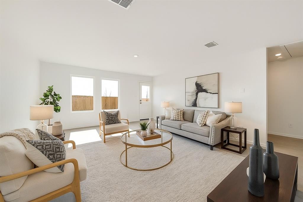 1271 Falcon Hts Drive Forney, TX 75126 - Photo 12 of 29 Living area featuring recessed lighting and wood finished floors
