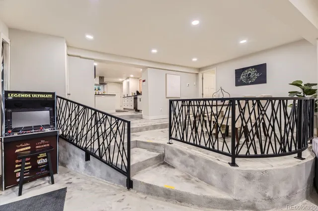 a view of a hallway with entryway