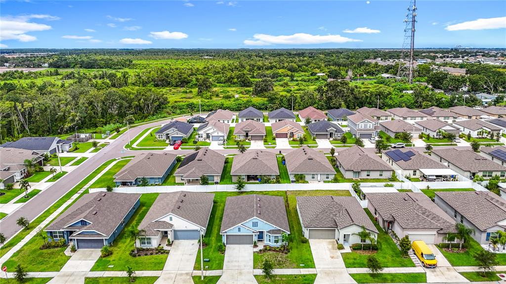 14917 Tropical Violet Way Wimauma, FL 33598 - Photo 6 of 77 an aerial view of residential houses with outdoor space and swimming pool