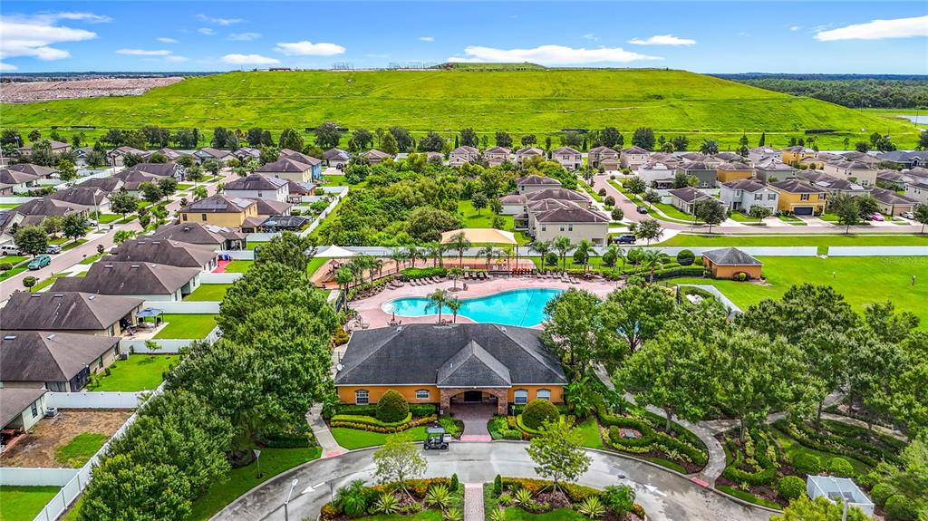 14917 Tropical Violet Way Wimauma, FL 33598 - Photo 63 of 77 an aerial view of residential houses with outdoor space and street view