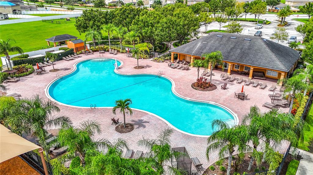 14917 Tropical Violet Way Wimauma, FL 33598 - Photo 67 of 77 an aerial view of a house with outdoor space