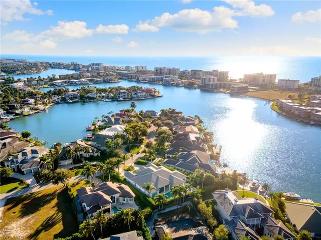 a view of a city and lake