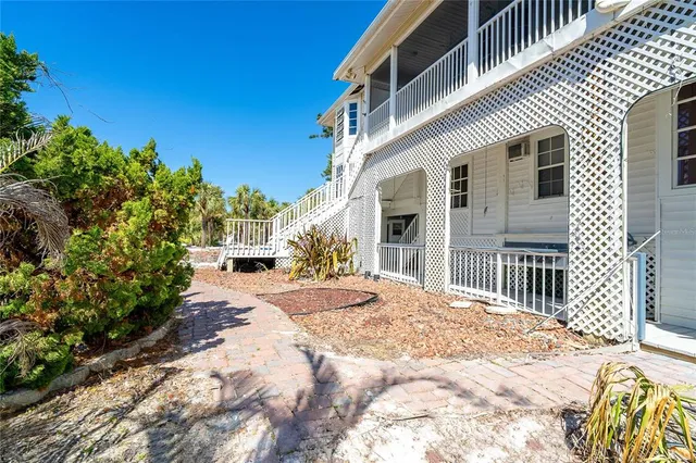 a view of a house with a patio