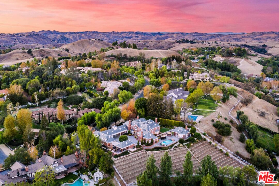 25045 Jim Bridger Road Hidden Hills, CA 91302 - Photo 51 of 52 an aerial view of multiple house