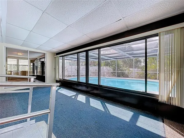 a view of a room with window