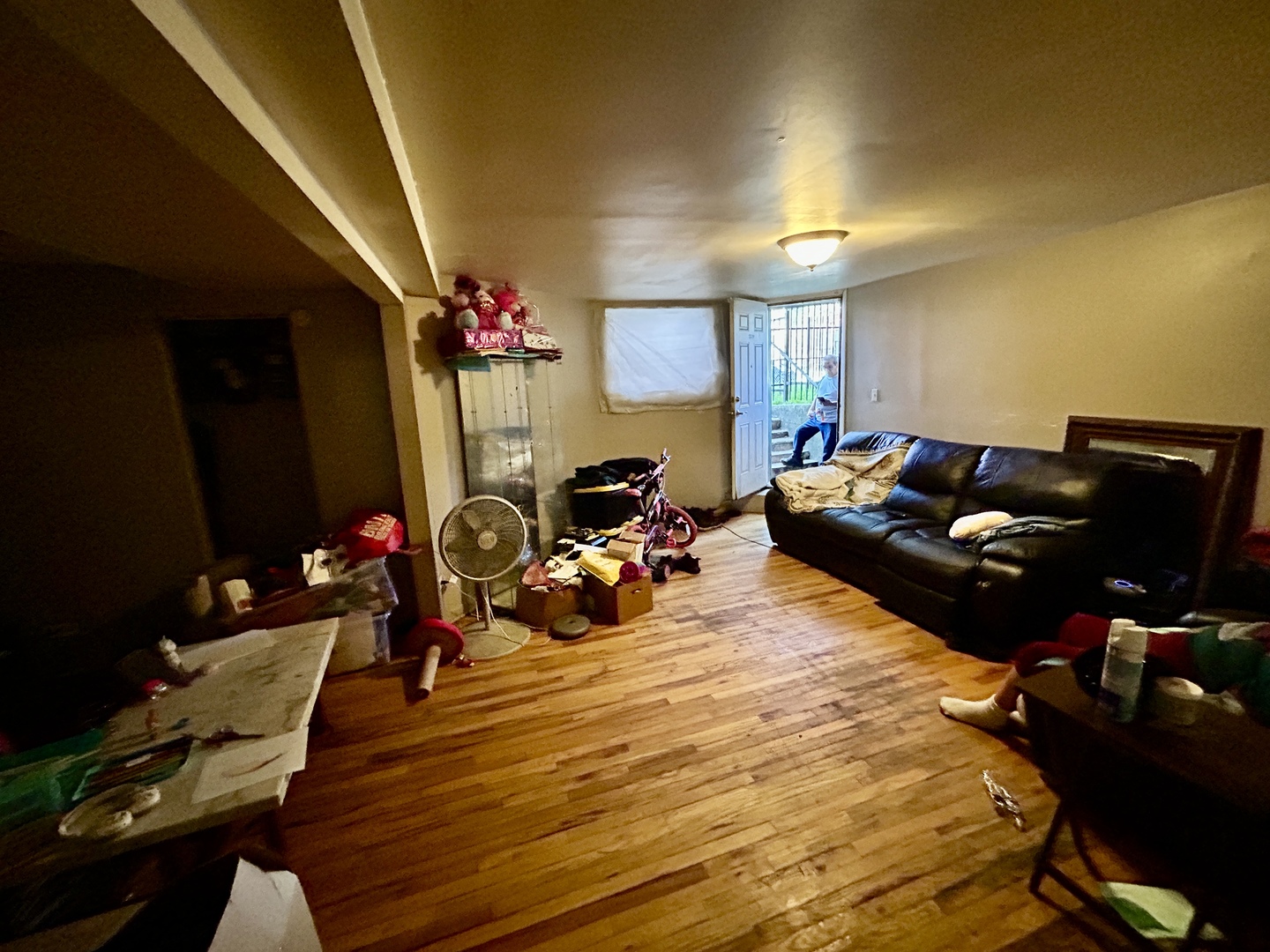 5714 South Prairie Avenue Chicago, IL 60637 - Photo 32 of 39 a living room with furniture a rug and a flat screen tv