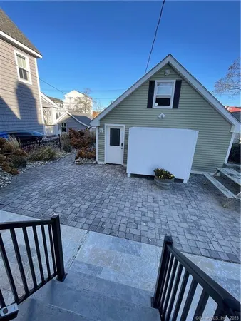 a view of a house with a patio