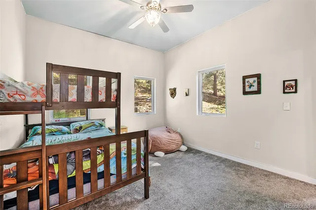 a bedroom with furniture and a window