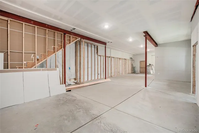 a view of an empty room