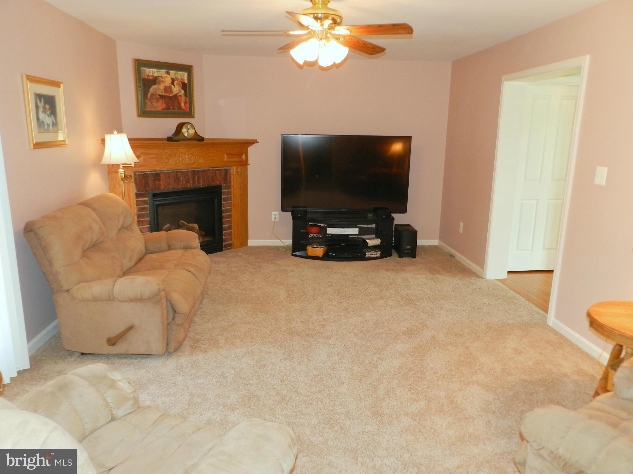 18401 Barnesville Road Barnesville, MD 20838 - Photo 12 of 30 a living room with furniture a fireplace and a flat screen tv