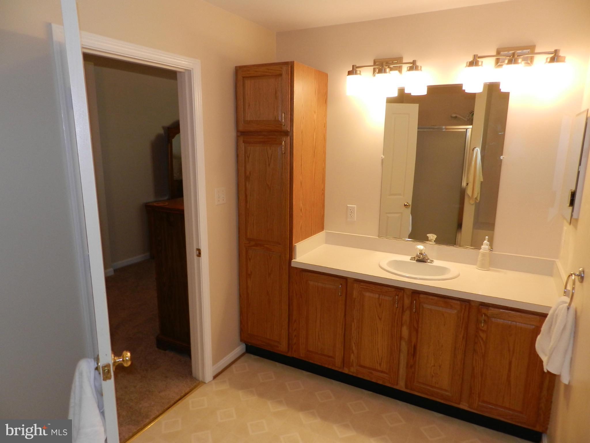 18401 Barnesville Road Barnesville, MD 20838 - Photo 16 of 30 a bathroom with a double vanity sink and mirror