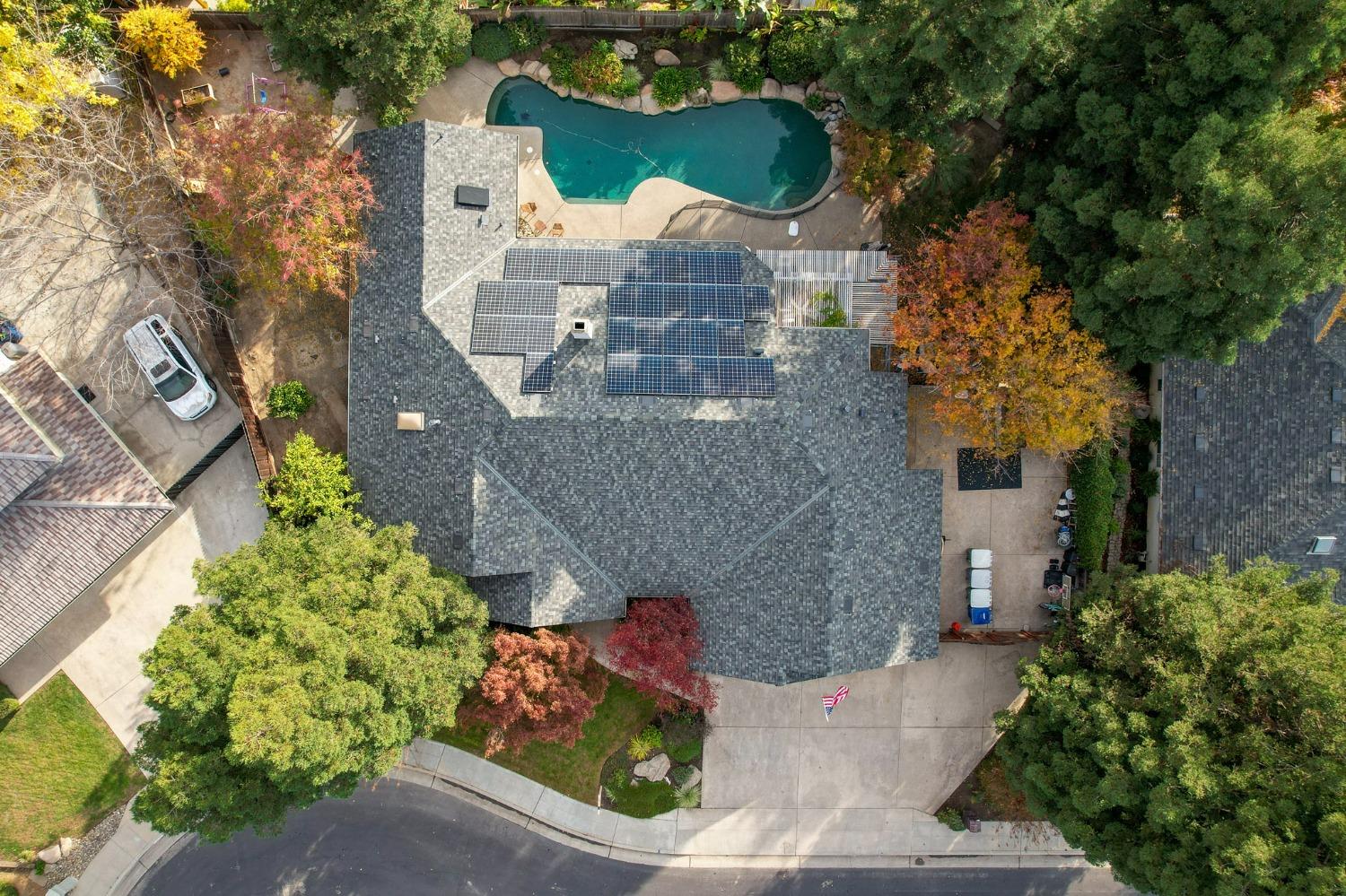 2128 Swift Avenue Clovis, CA 93611 - Photo 25 of 25 an aerial view of a house with a yard and garden