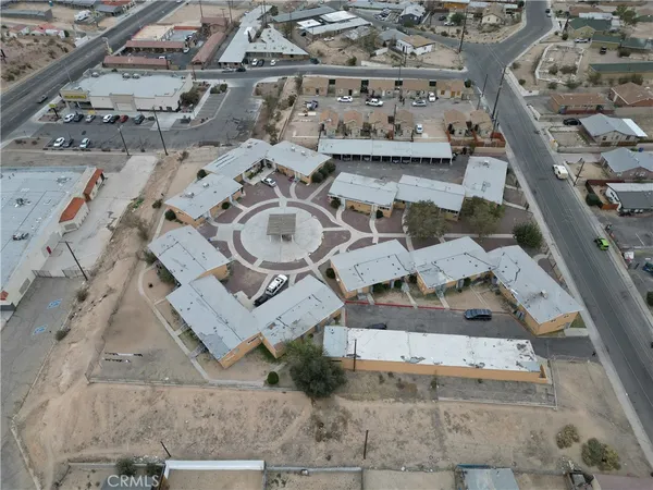 an aerial view of residential house with outdoor space