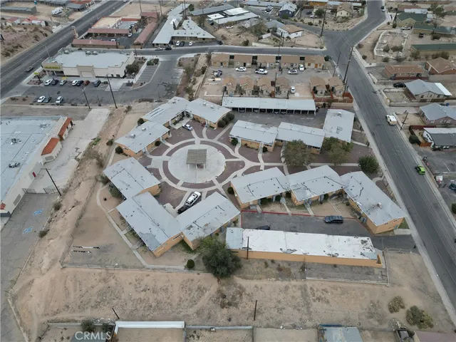 an aerial view of residential house with outdoor space