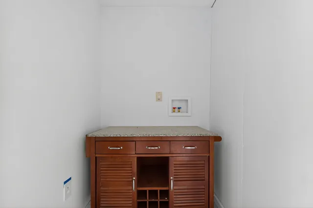 a close view of utility room