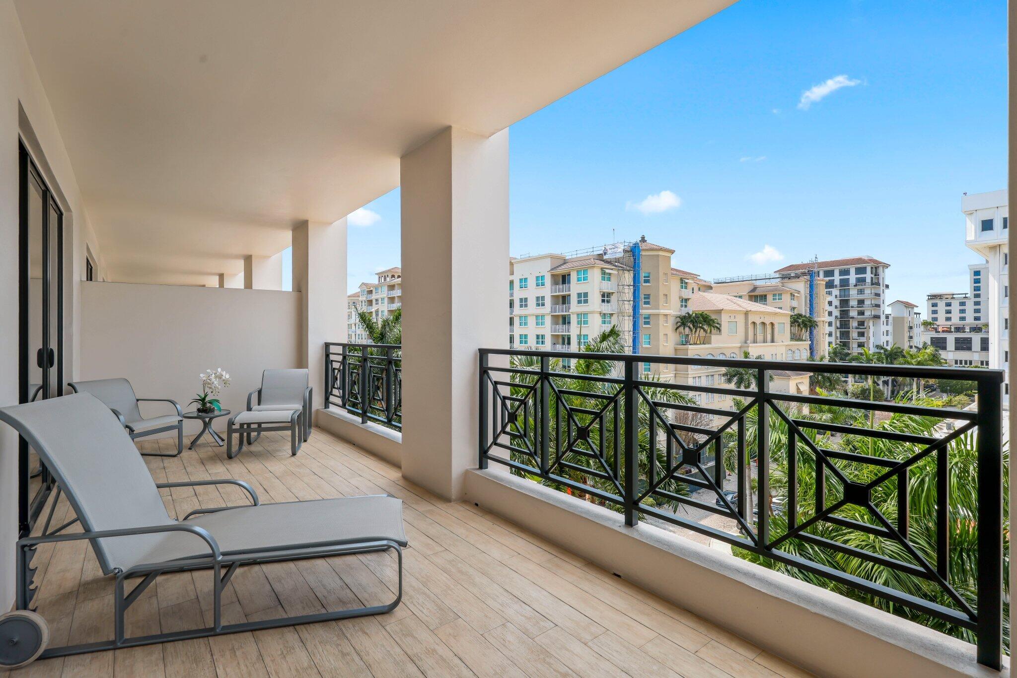 200 East Palmetto Park Road, Unit 607 Boca Raton, FL 33432 - Photo 19 of 54 Spacious Covered Balcony