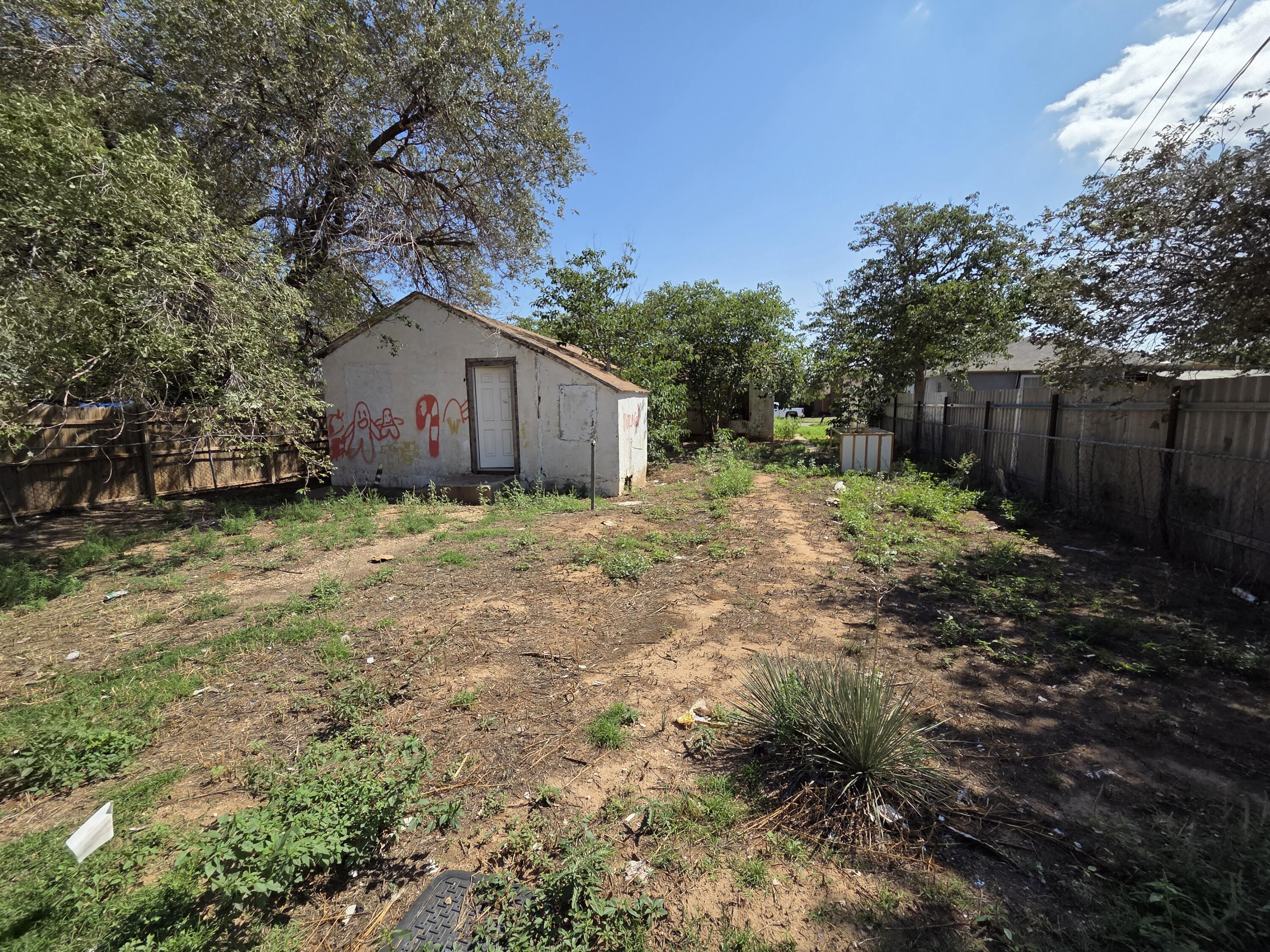 1106 35th Street Lubbock, TX 79412 - Photo 15 of 15 a backyard of a house