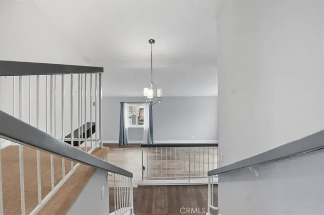 a view of lobby with stairs