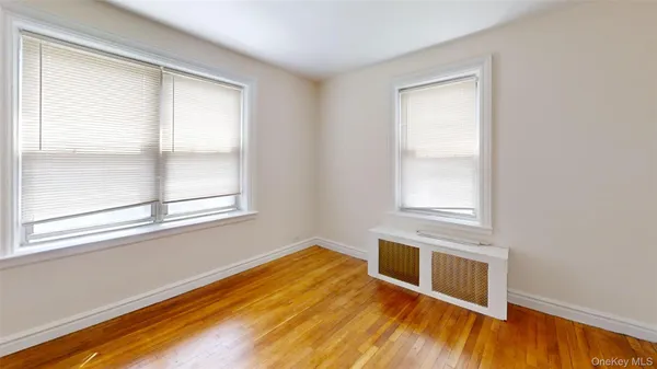 a view of a room that has a window