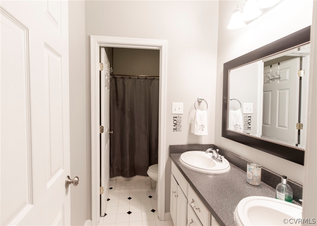 529 Brandywine Road Manquin, VA 23106 - Photo 21 of 50 a bathroom with a sink a toilet and shower