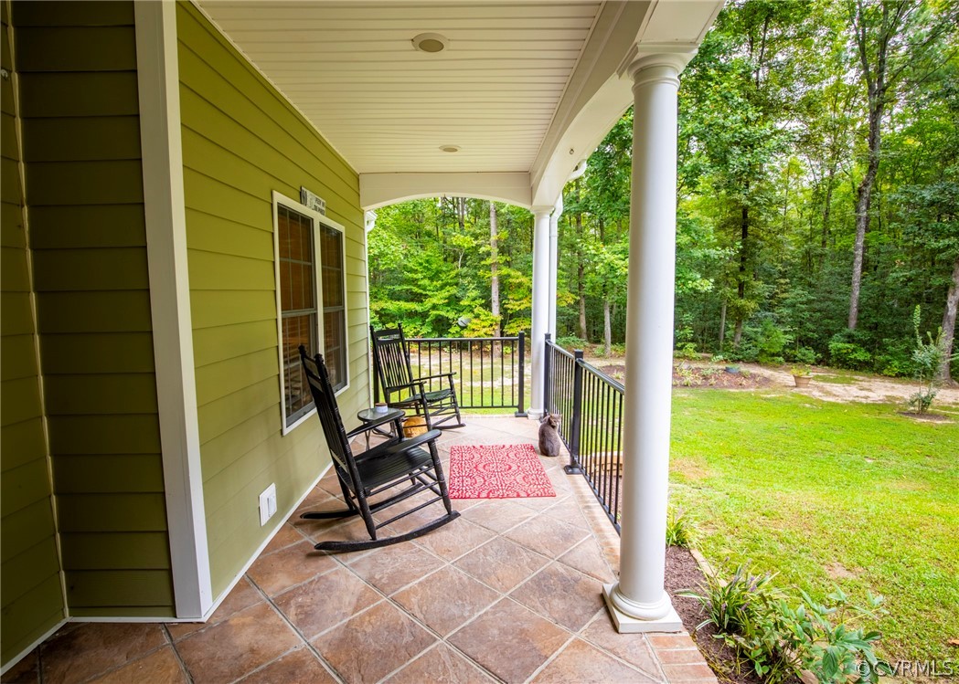 529 Brandywine Road Manquin, VA 23106 - Photo 4 of 50 a view of a two chairs in the balcony
