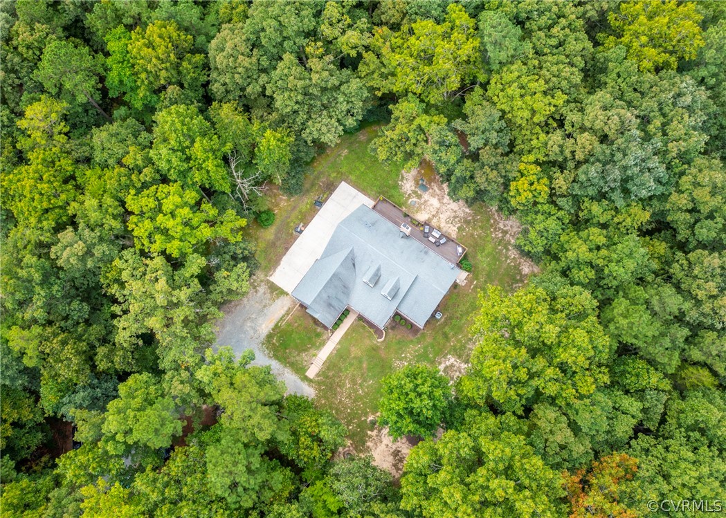 529 Brandywine Road Manquin, VA 23106 - Photo 44 of 50 an aerial view of a house with a yard